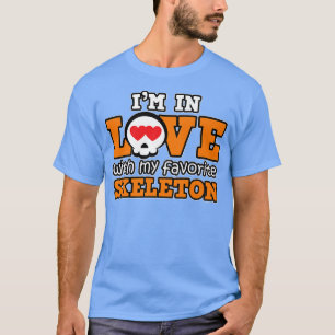 Camiseta Amor Com Esqueleto Favorito De Halloween Pumpkin G