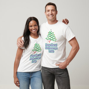 Camiseta Amor com Estetoscópio Pulsante