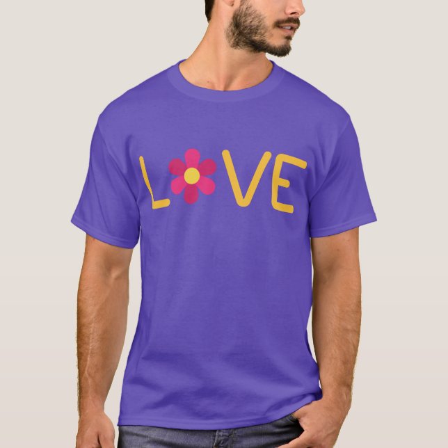 Camiseta Amor com Flor (Frente)