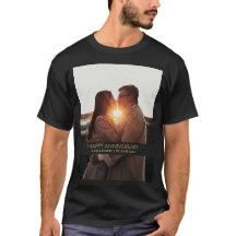 Amor com foto do aniversário moderno