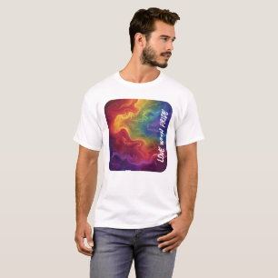 Camiseta Amor com Impressão digital orgulhoso