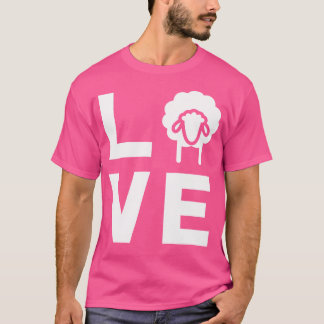 Camiseta Amor Com Ovinos Engraçados Sussurra