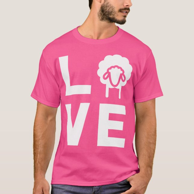 Camiseta Amor Com Ovinos Engraçados Sussurra (Frente)