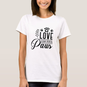CAMISETA AMOR COM QUATRO PÁGINAS