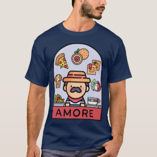 Camiseta Amor Comida Italiana
