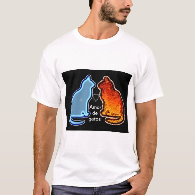 Camiseta amor como agua y fuego intenso (Frente)