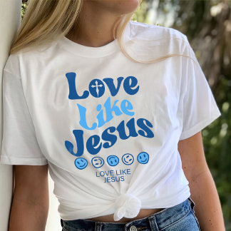 Camiseta Amor Como Jesus Camisa, Trendência T-Shirt