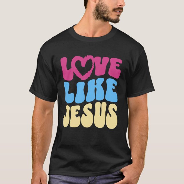 Camiseta Amor Como Jesus Christian Dizendo Citação Positiva (Frente)