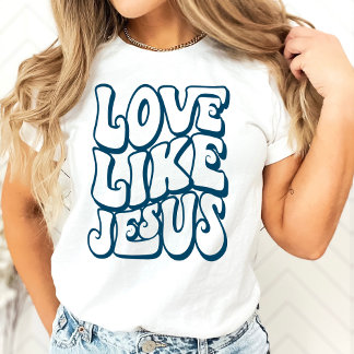 Camiseta Amor Como Jesus Christian Retro