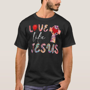 Camiseta Amor Como Jesus Cristo Cristão Positivo Leopar