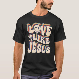 Camiseta Amor Como Jesus Cristo Palavras De Deus Cristão Na