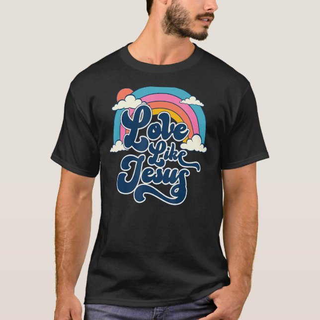 Camiseta Amor Como Jesus Cristo Palavras De Deus Cristão Na (Frente)