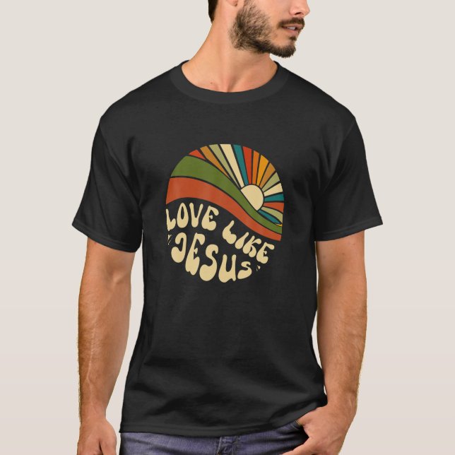 Camiseta Amor Como Jesus Cristo Religioso Fundido Deus Chri (Frente)