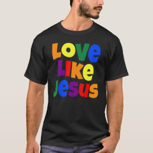 Camiseta Amor Como Jesus Deus Religioso Gráfico Cristão