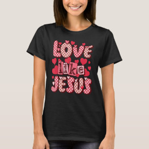 Camiseta Amor Como Jesus Deus Religioso Namorados Cristão"