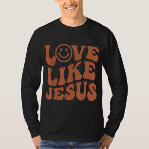 Camiseta Amor Como Jesus Mulheres Cristãs Garotas Roupa