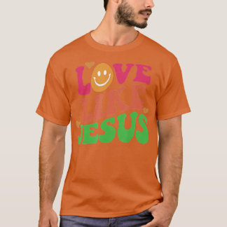Camiseta Amor Como Jesus, Preguiçoso Católico, Retro Chr