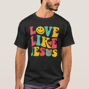 Camiseta Amor Como Jesus Retrai Deus Cristãos Religiosos