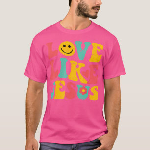 Camiseta Amor Como Jesus Retrai Deus Cristãos Religiosos
