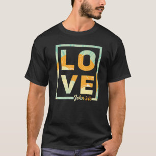 Camiseta Amor Como Jesus Retro Christian Faith Vintage John