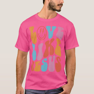 Camiseta Amor Como Jesus Sorri Encarado Tendência Estética 