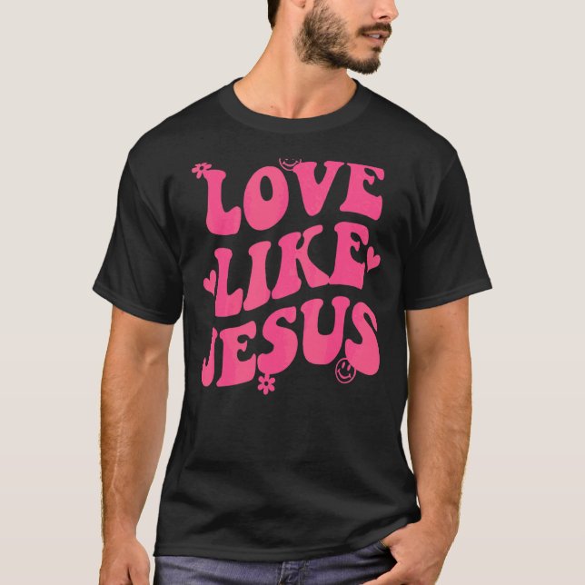 Camiseta Amor Como Jesus Sorrindo Deus Religioso Cristão (Frente)