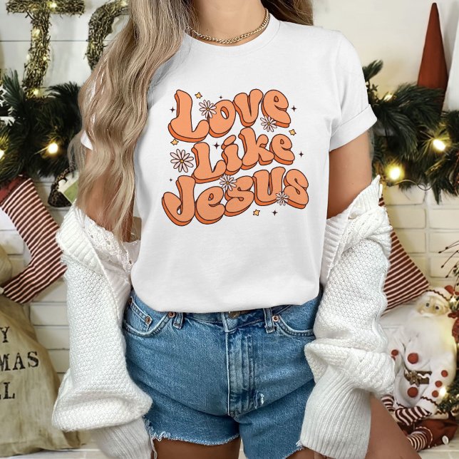 Camiseta Amor Como Jesus T-Shirt, Roupa cristão (Criador carregado)