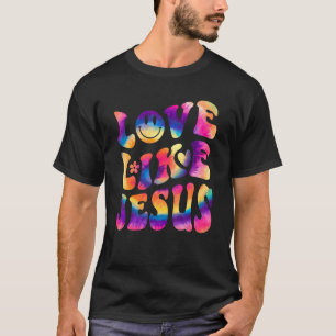 Camiseta Amor Como Jesus Tie Dye Faith Christian Jesus Men