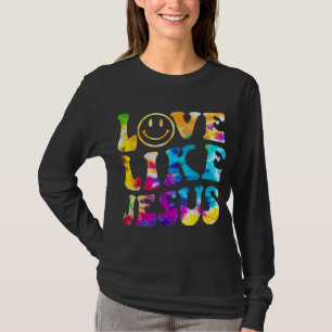 Camiseta Amor Como Jesus Tie Dye Faith Christian Jesus Men