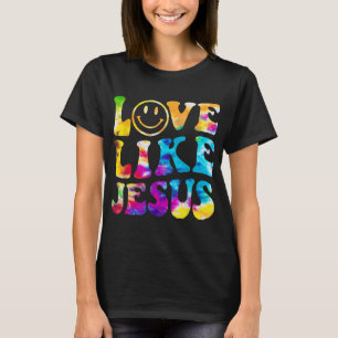 Camiseta Amor Como Jesus Tie Dye Faith Christian Jesus Men