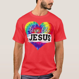 Camiseta Amor Como Jesus Tie Tye Christian Jesus Amantes Fa