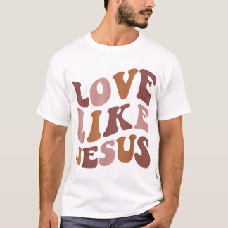 Camiseta Amor Como Jesus Trendy Christian Bíblia Verse