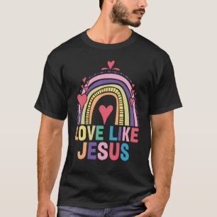 Camiseta Amor Como Jesus White Women Vintage Christian Grap