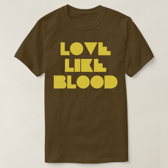 Camiseta Amor como mostarda de sangue (Frente do Design)