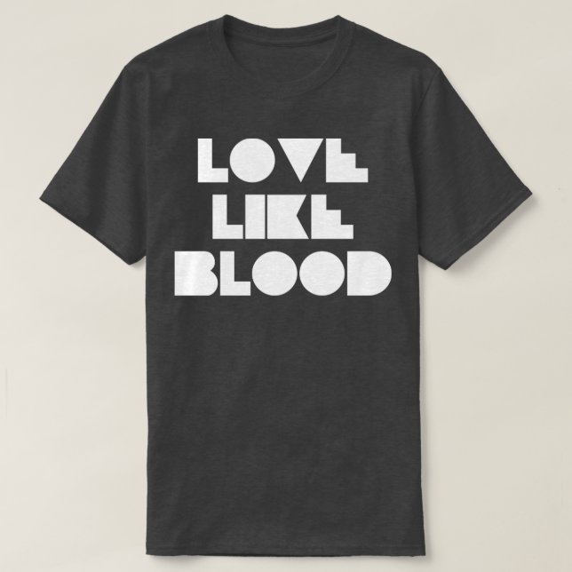 Camiseta Amor Como o branco do sangue (Frente do Design)