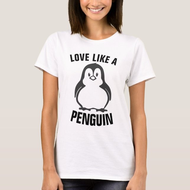 Camiseta AMOR COMO UMA T-Shirts PENGUIN (Frente)