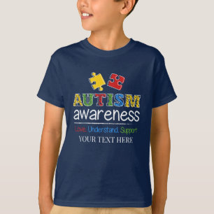 Camiseta Amor Compreende Suporte Consciência do Autismo