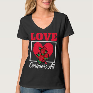 Camiseta Amor Conquista Todos os Corações Dias de os namora