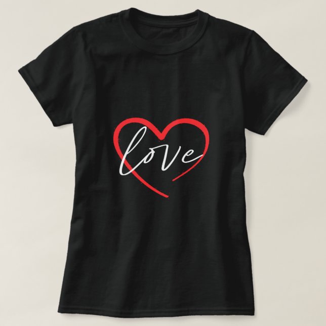 Camiseta Amor Coração (Frente do Design)
