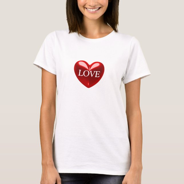 CAMISETA AMOR CORAÇÃO (Frente)