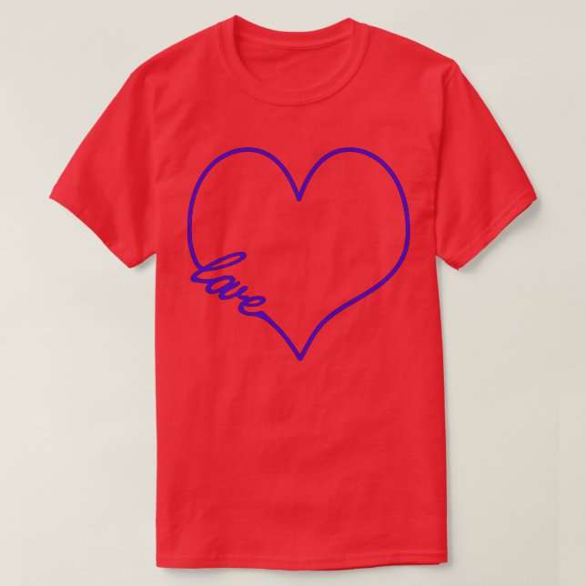 Camiseta Amor Coração 2 (Frente do Design)