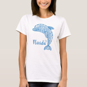 Camiseta Amor coração de golfinho na Flórida