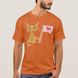 Camiseta amor coração gato animal família