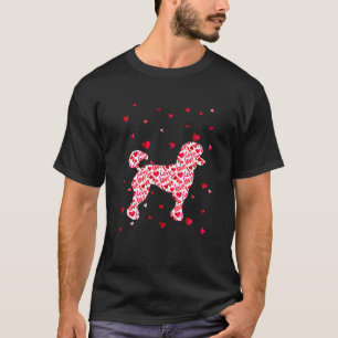 Camiseta Amor Corações Bonitos Cachorro Cachorro Cachorro C