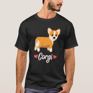 Camiseta Amor Corgi Cachorro Galês Pembroke Cardigan Menina