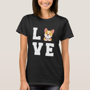 Camiseta Amor Corgi Corgi Mãe de Cachorro