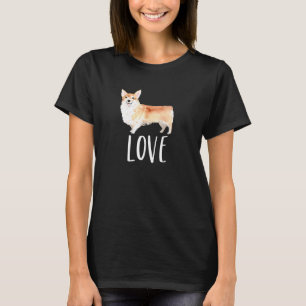 Camiseta Amor Corgi Gráfico Fofo