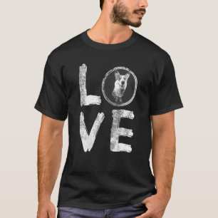 Camiseta Amor Corgis Corgi Cachorro Ortografia Ideia Mãe Pa