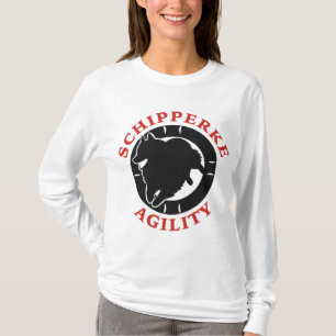 Camiseta Amor da agilidade do Schipperke