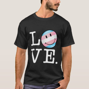 Camiseta Amor da bandeira do orgulho do Transgender